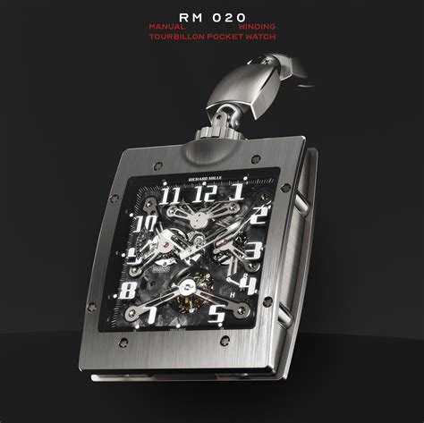 RM 020 : Watch Manual Winding Tourbillon Pocket Watch